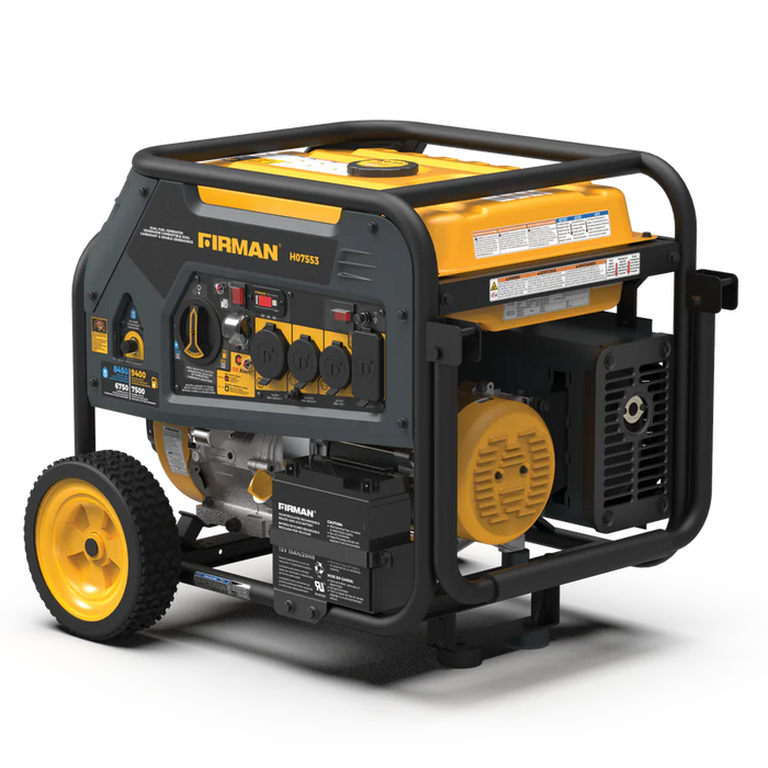 Firman Dual Fuel Portable Generator 9400W Electric Start 120/240V with CO Alert