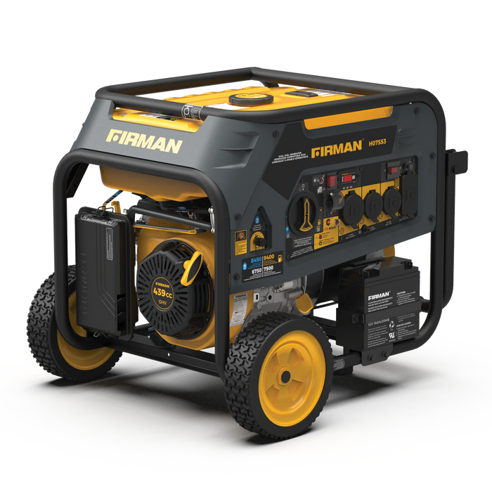 Firman Dual Fuel Portable Generator 9400W Electric Start 120/240V with CO Alert