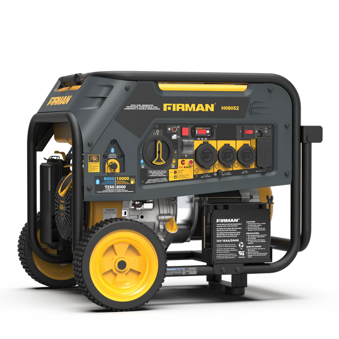 Firman Dual Fuel Portable Generator 10000W Electric Start 120/240V with CO alert