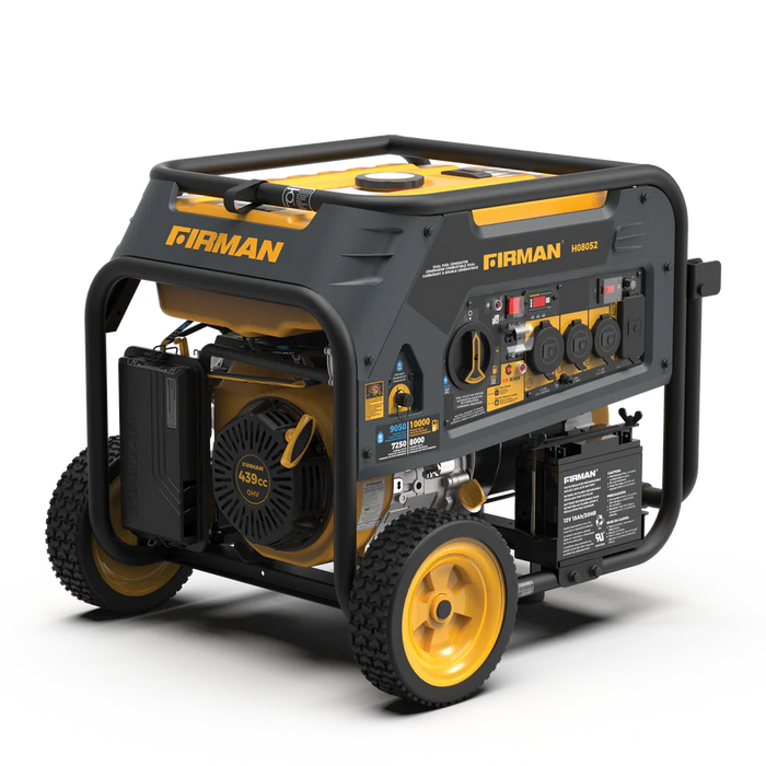 Firman Dual Fuel Portable Generator 10000W Electric Start 120/240V with CO alert