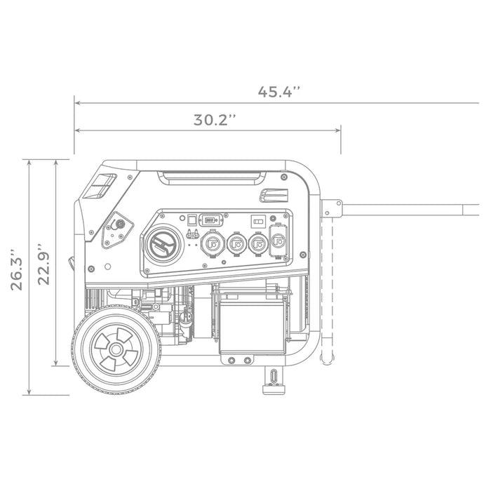 Firman Dual Fuel Portable Generator 8000W Electric Start 120/240V