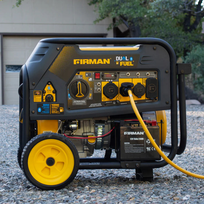 Firman Dual Fuel Portable Generator 8000W Electric Start 120/240V