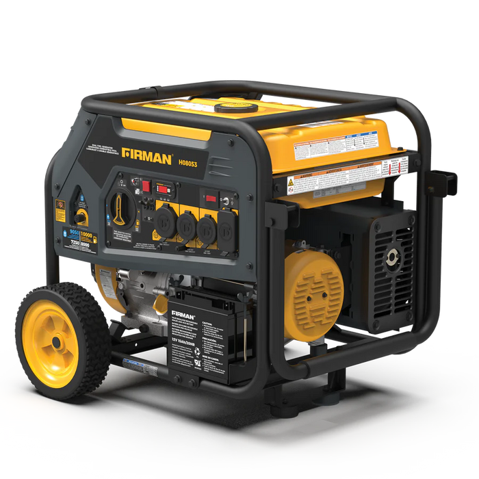 Firman Dual Fuel Portable Generator 8000W Electric Start 120/240V