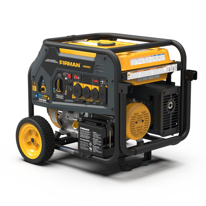 Firman Dual Fuel Portable Generator 8000W Electric Start 120/240V