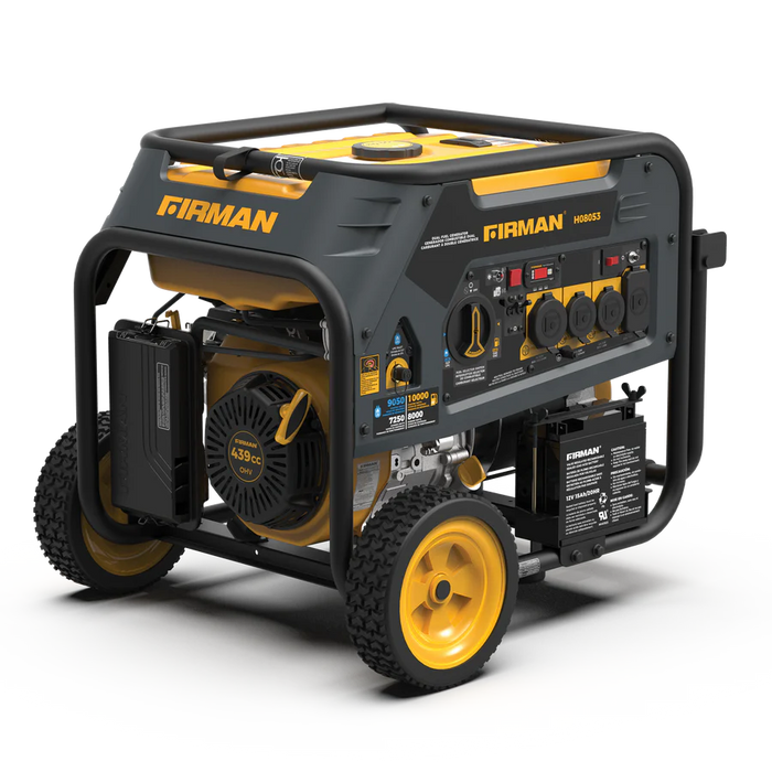 Firman Dual Fuel Portable Generator 8000W Electric Start 120/240V