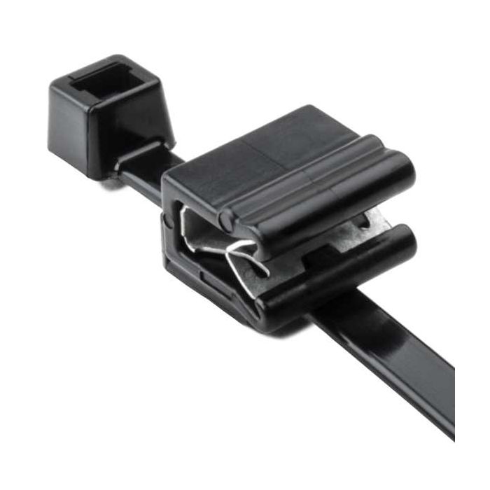 HellermannTyton 2-Piece Cable Tie & Edge Clip, 8.0" Long, EC5A 25pcs