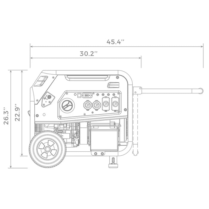 Firman Dual Fuel Portable Generator 5700W Electric Start 120/240V