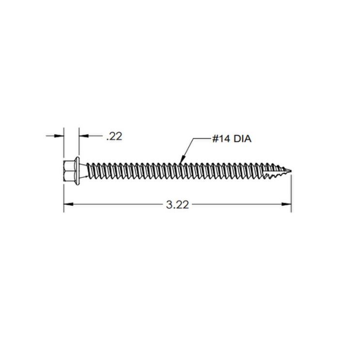 Ironridge Rd Structural Screw, 3.0l For Hug — Build The Power