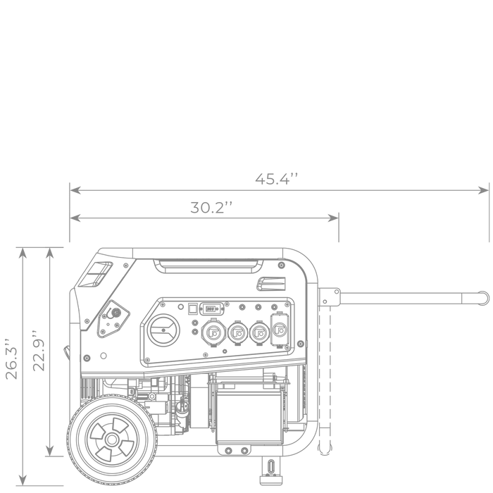 Firman Dual Fuel Portable Generator 9400W Electric Start 120/240V with CO Alert