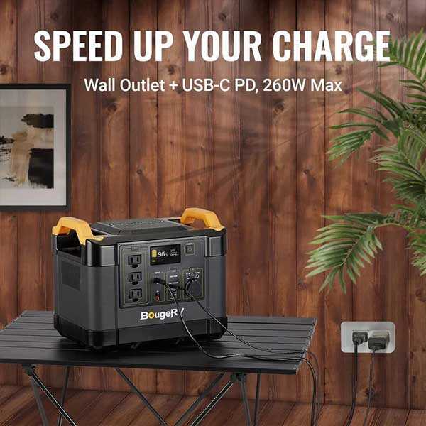 BougeRV NCM 1100Wh Portable Power Station