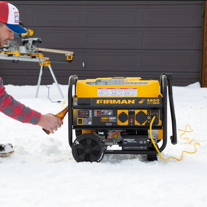 Firman Gas Portable Generator 4550W Remote Start 120/240V