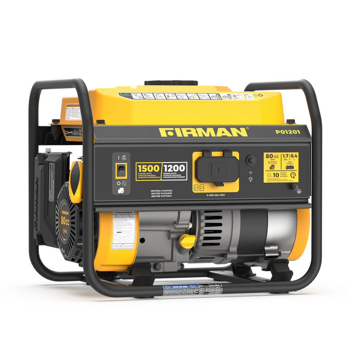 Firman Gas Portable Generator 1500W Recoil Start