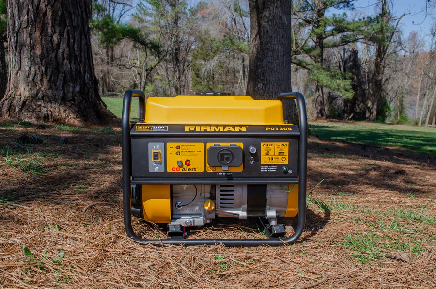 Firman Gas Portable Generator 1500W Recoil Start with CO alert