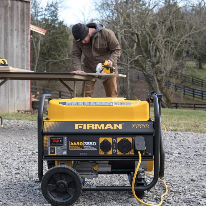 Firman Gas Portable Generator 4450W Recoil Start 120V