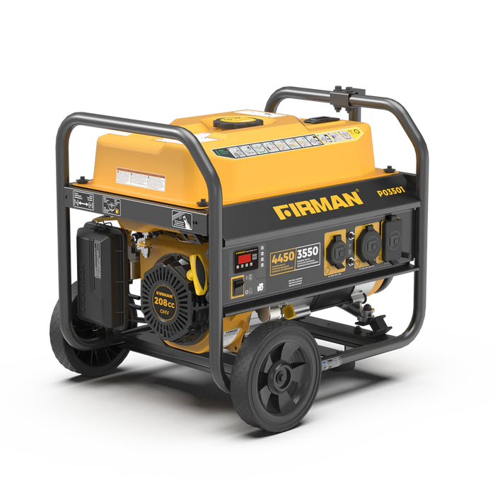 Firman Gas Portable Generator 4450W Recoil Start 120V