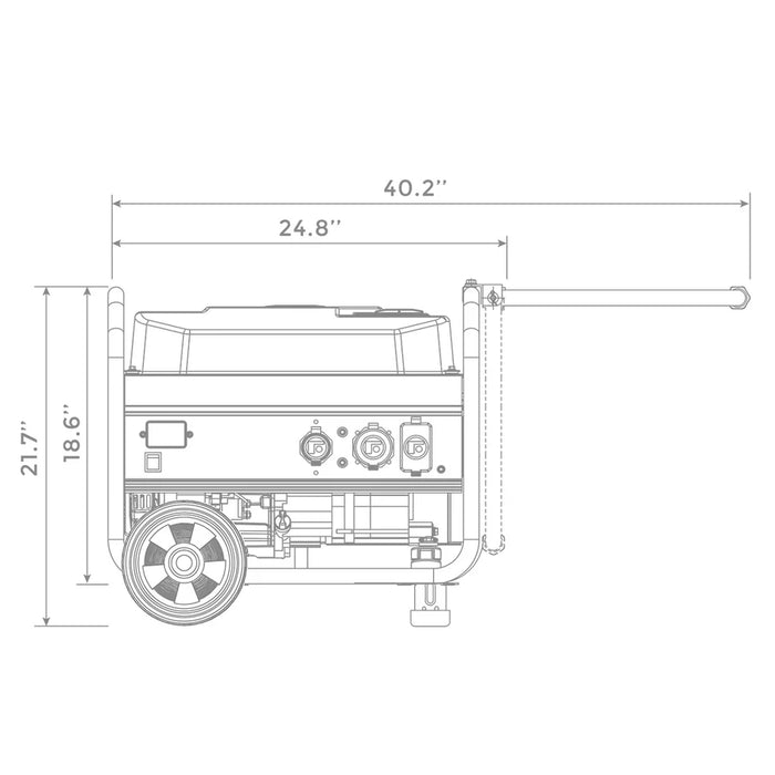 Firman Gas Portable Generator 4450W Recoil Start 120V