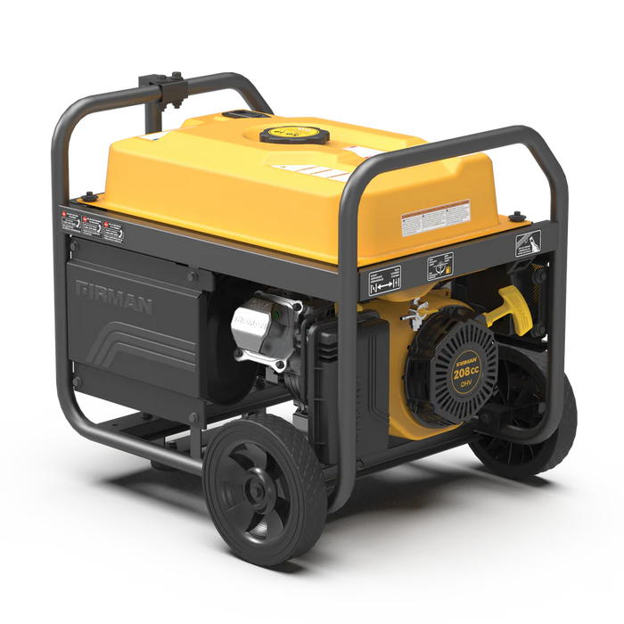 Firman Gas Portable Generator 4450W Recoil Start 120V with CO alert