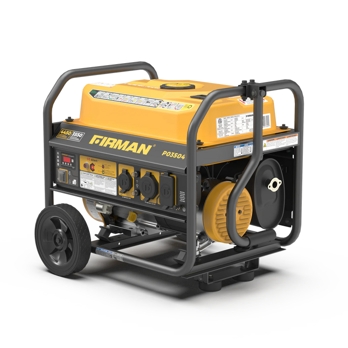 Firman Gas Portable Generator 4450W Recoil Start 120V with CO alert