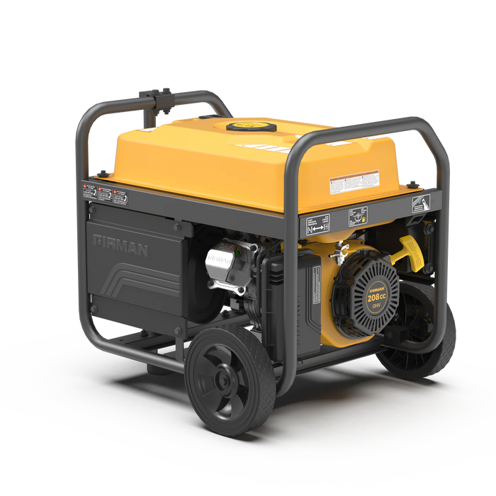 Firman Gas Portable Generator 4450W Recoil Start 120V with CO alert