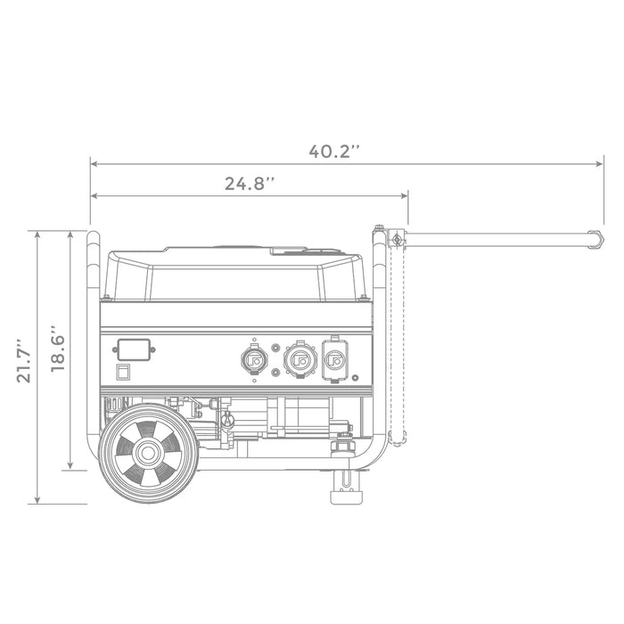 Firman Gas Portable Generator 4550W Recoil Start 120V