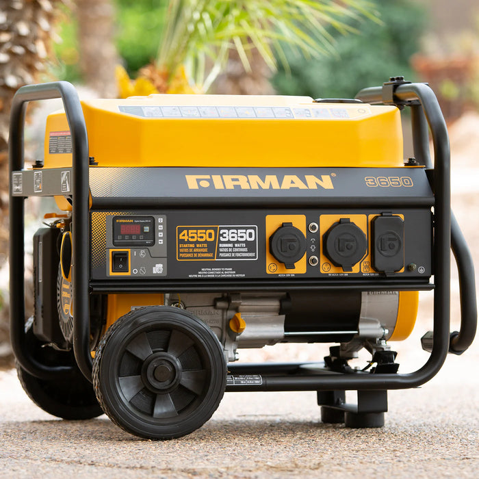 Firman Gas Portable Generator 4550W Recoil Start 120V