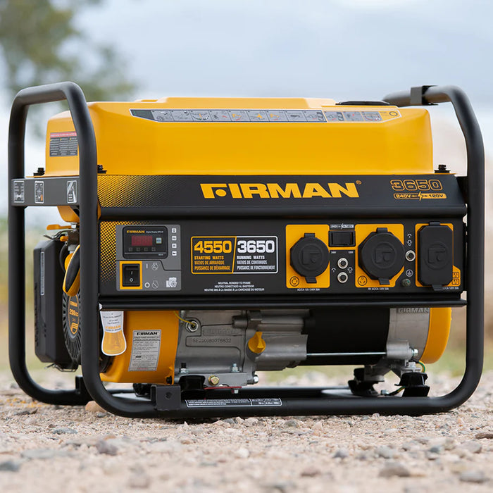 Firman Gas Portable Generator 4550W Recoil Start 120/240V