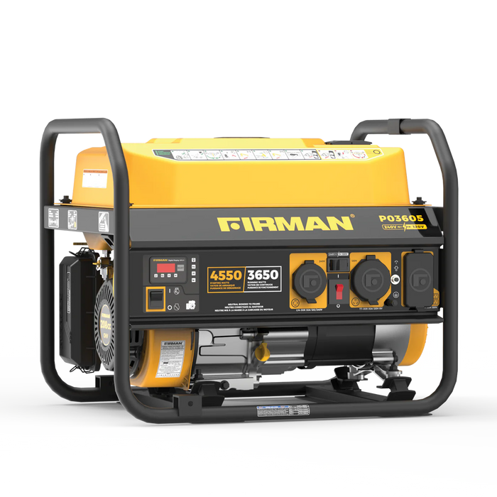 Firman Gas Portable Generator 4550W Recoil Start 120/240V