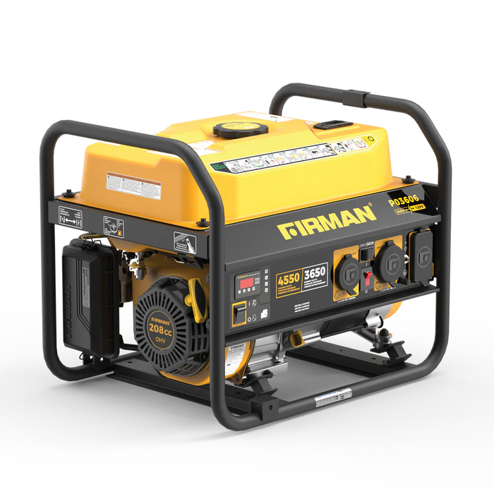 Firman Gas Portable Generator 4550W Recoil Start 120/240V