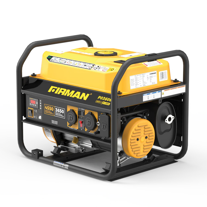 Firman Gas Portable Generator 4550W Recoil Start 120/240V