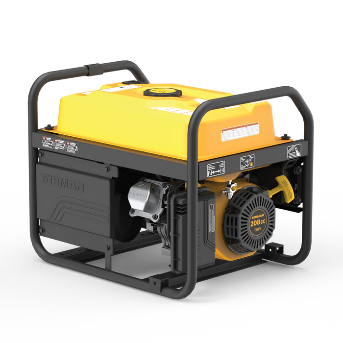 Firman Gas Portable Generator 4550W Recoil Start 120/240V