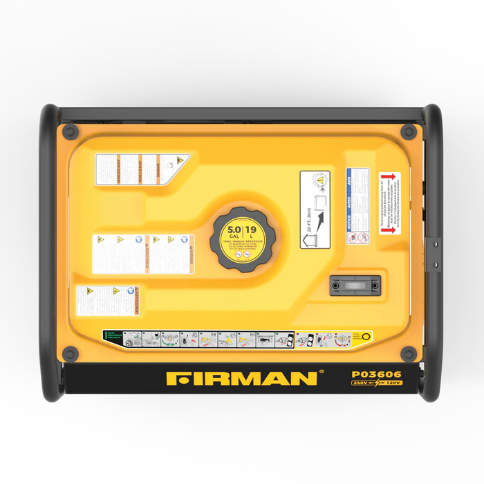 Firman Gas Portable Generator 4550W Recoil Start 120/240V