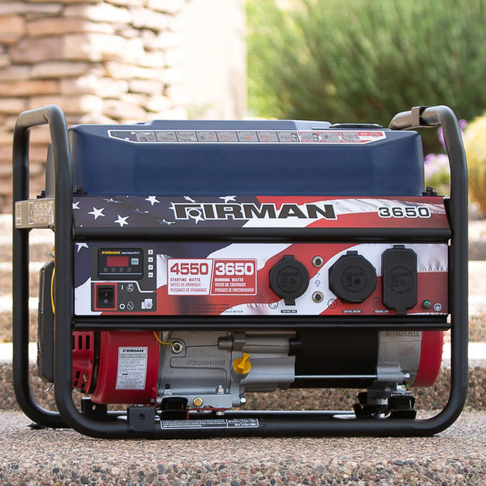 Firman Gas Portable Generator 4550W Recoil Start 120V