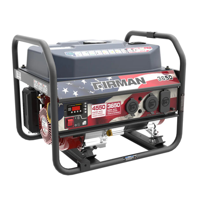 Firman Gas Portable Generator 4550W Recoil Start 120V