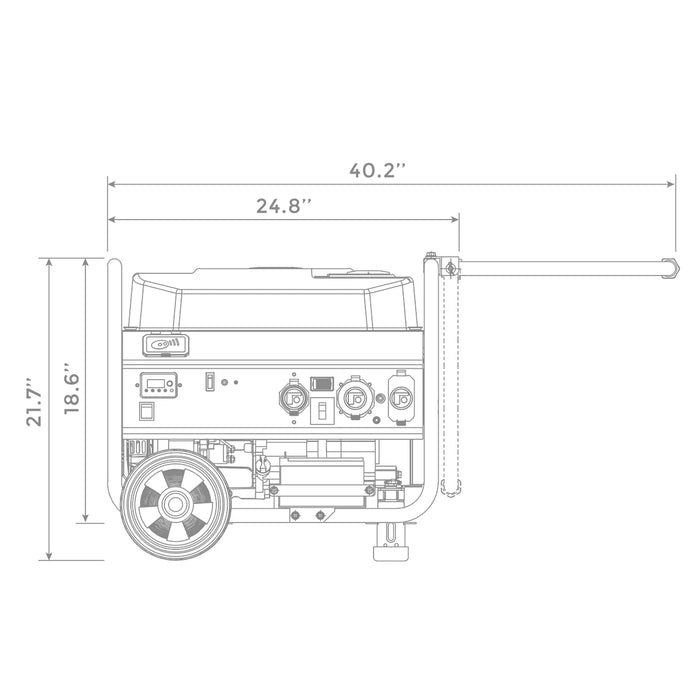 Firman Gas Portable Generator 4550W Remote Start 120/240V