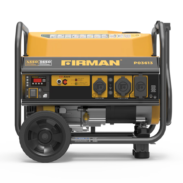 Firman Gas Portable Generator 4550W Recoil Start 120V with CO Alert