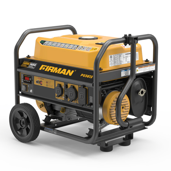 Firman Gas Portable Generator 4550W Recoil Start 120V with CO Alert