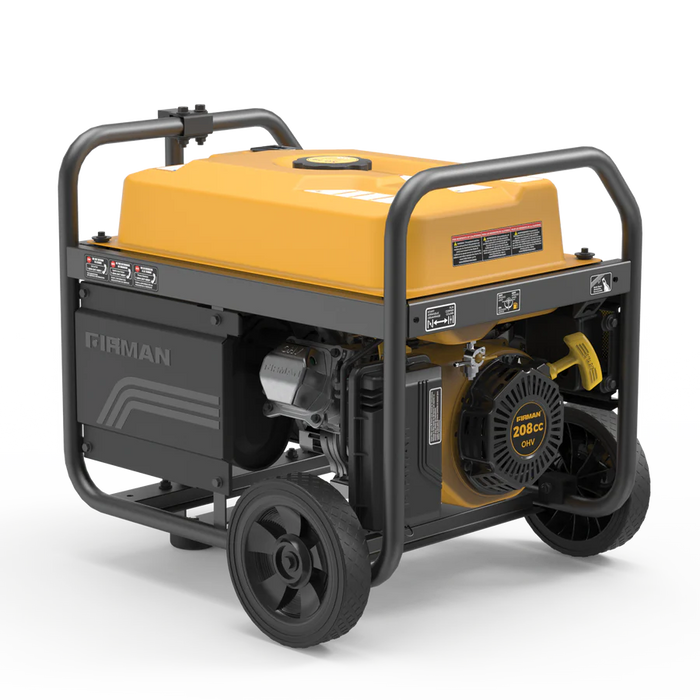 Firman Gas Portable Generator 4550W Recoil Start 120V with CO Alert