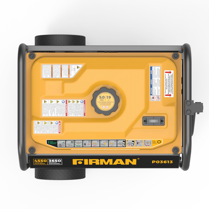 Firman Gas Portable Generator 4550W Recoil Start 120V with CO Alert