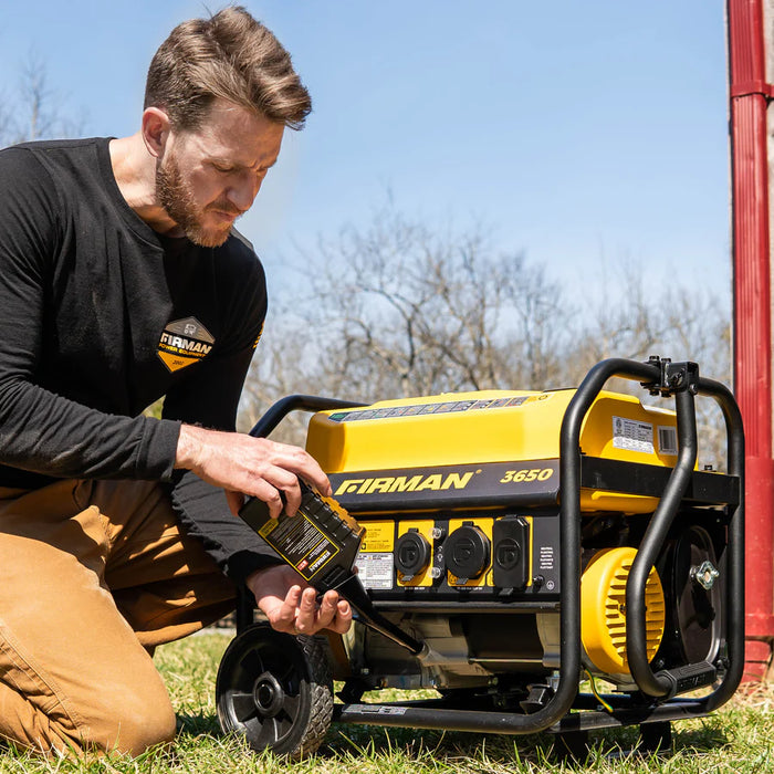 Firman Gas Portable Generator 4550W Recoil Start 120V with CO Alert