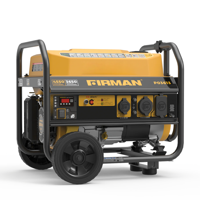 Firman Gas Portable Generator 4550W Recoil Start 120V with CO Alert