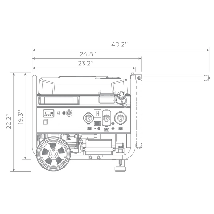 Firman Gas Portable Generator 4550W Remote Start 120/240V