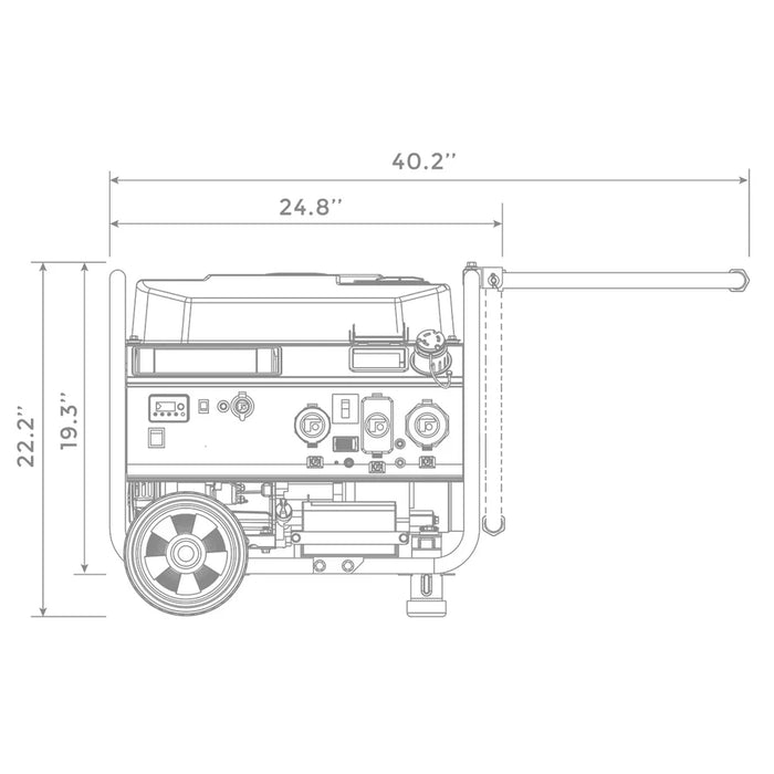 Firman Gas Portable Generator 4550W Remote Start 120/240V