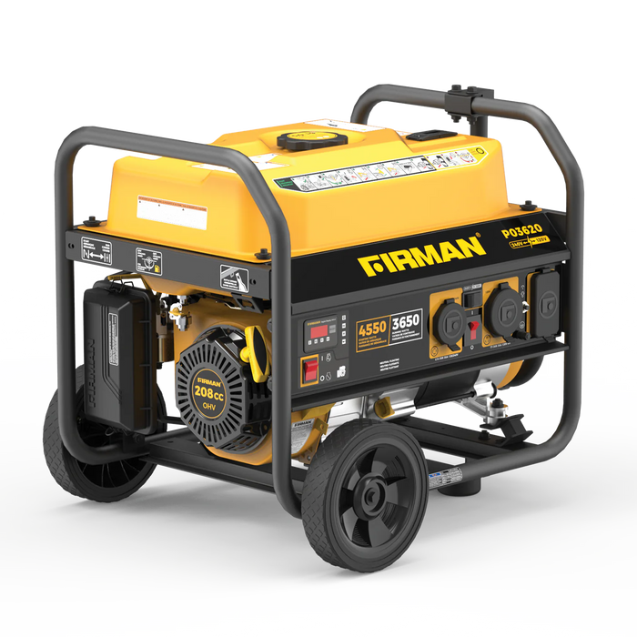 Firman Gas Portable Generator 4550W Recoil Start 120/240V