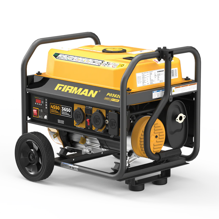 Firman Gas Portable Generator 4550W Recoil Start 120/240V