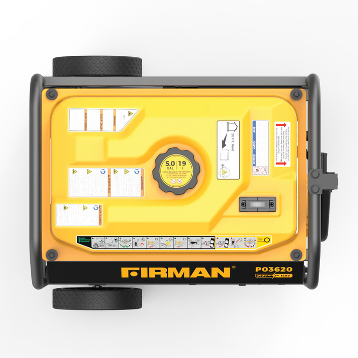 Firman Gas Portable Generator 4550W Recoil Start 120/240V