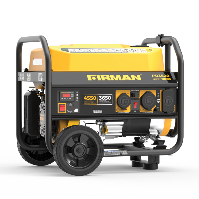 Firman Gas Portable Generator 4550W Recoil Start 120/240V