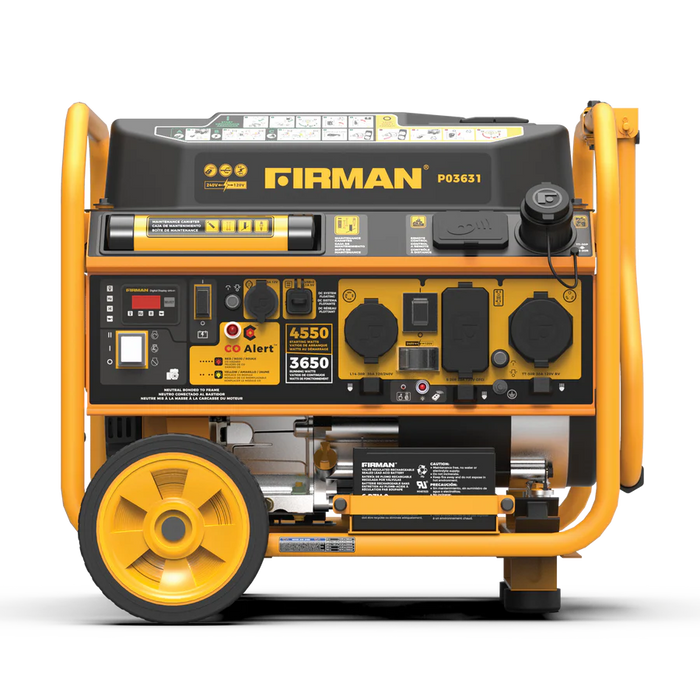 Firman Gas Portable Generator 4550W Remote Start 120/240V with CO alert