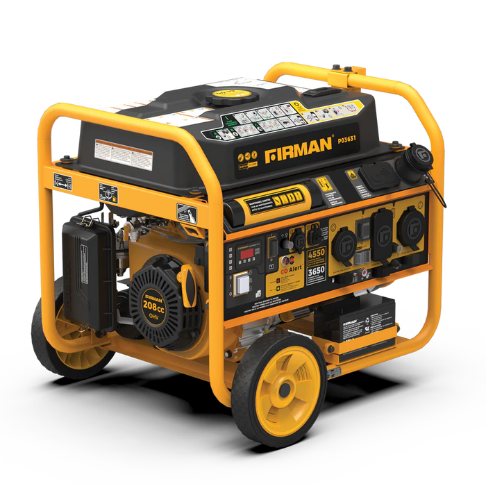 Firman Gas Portable Generator 4550W Remote Start 120/240V with CO alert