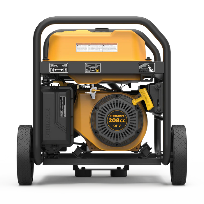 Firman Gas Portable Generator 4550W Recoil Start 120/240V with CO ALERT