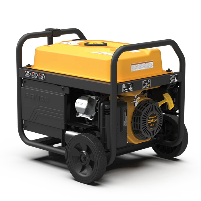 Firman Gas Portable Generator 4550W Recoil Start 120/240V with CO ALERT